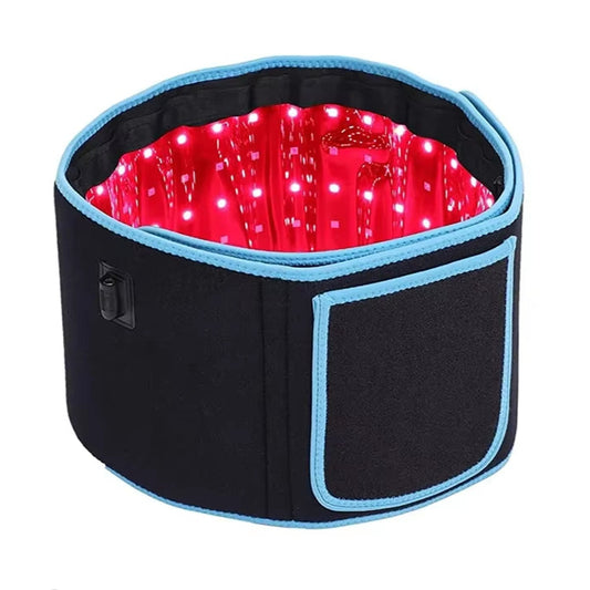 Red ＆Infrared LED Light Therapy Belt 850Nm 660Nm Back Pain Relief Wrap Burn Fat Wrap Slimming Machine Waist Heat Pad Full Body
